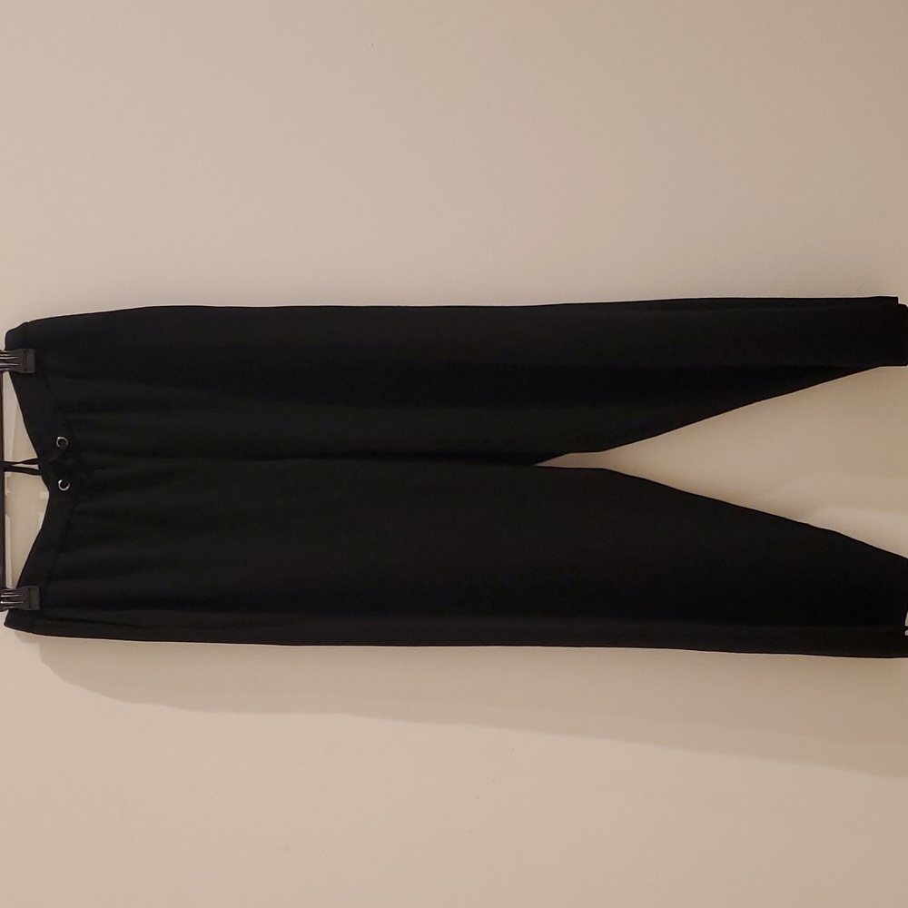 Ming Wang Black Straight Leg Knit Pants